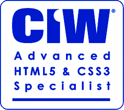 CIW Advanced HTML5 and CSS3 Specialist badge